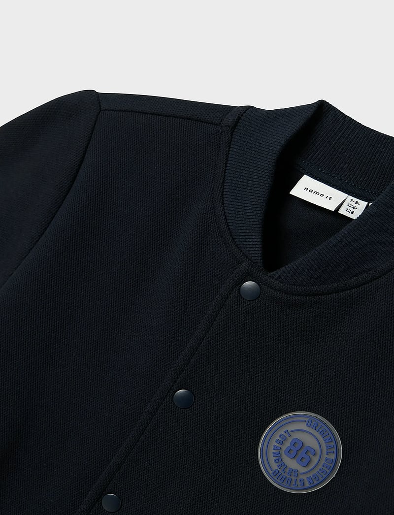 name it - NKMNOMATO LS SWEAT CARD UNB - sporta džemperi - navy blazer - 3