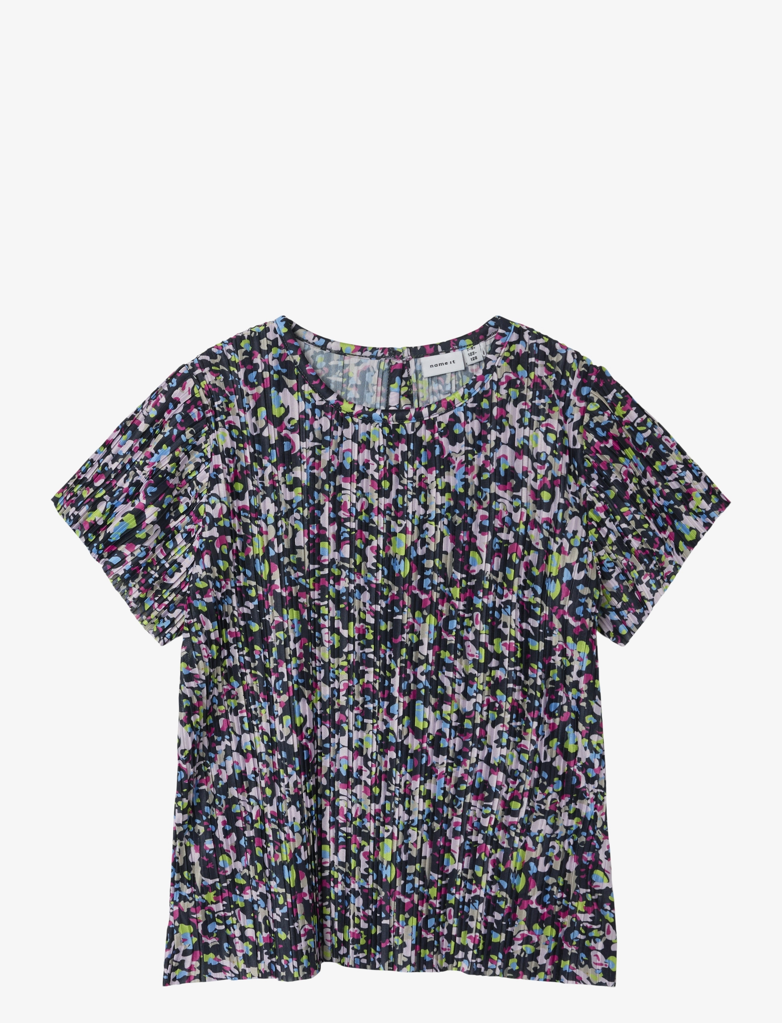 name it NKFNIPLEAT SS TOP - 4 for 3 - RASPBERRY ROSE / navy
