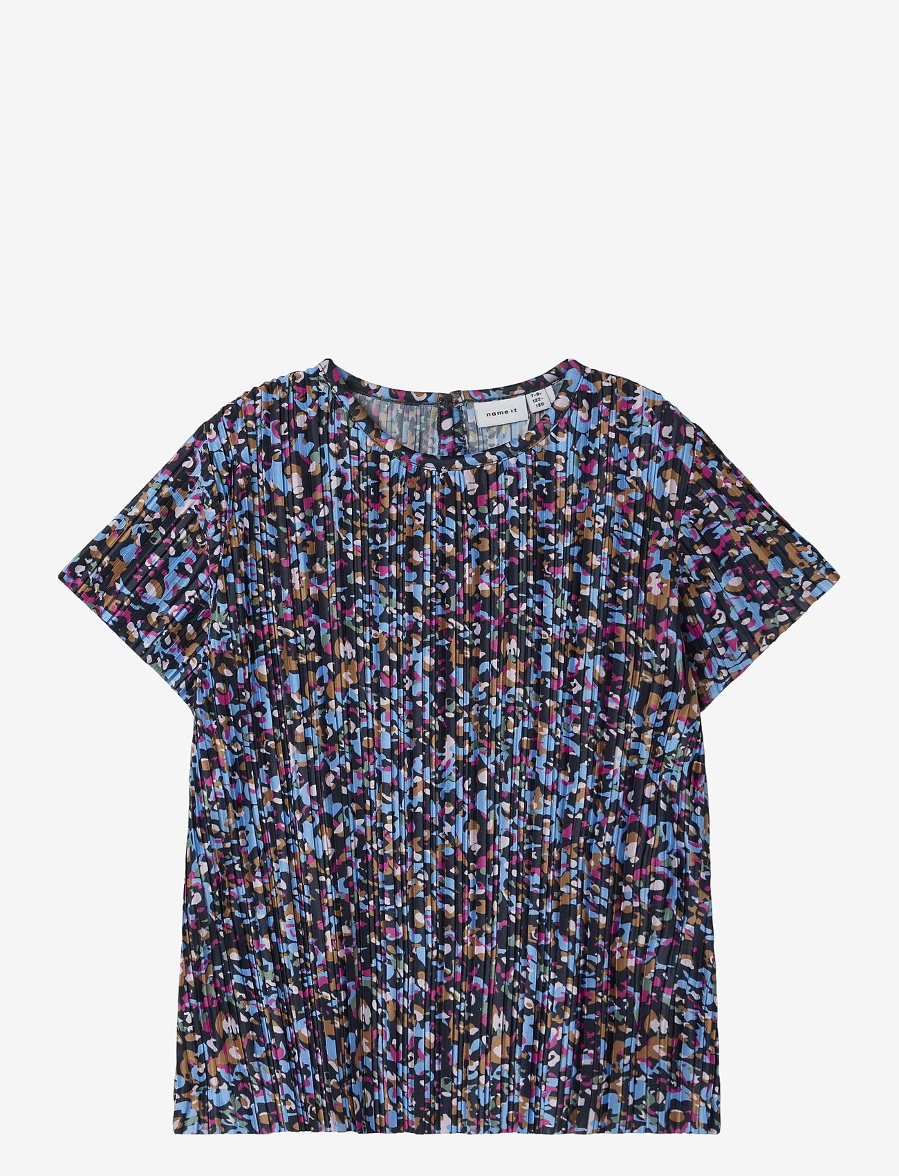 name it - NKFNIPLEAT SS TOP - lühikeste varrukatega t-särgid - silver lake blue - 1