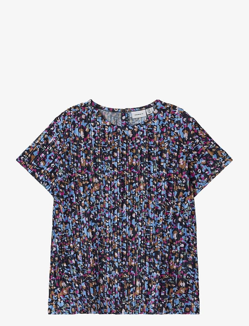 name it - NKFNIPLEAT SS TOP - lühikeste varrukatega t-särgid - silver lake blue - 1