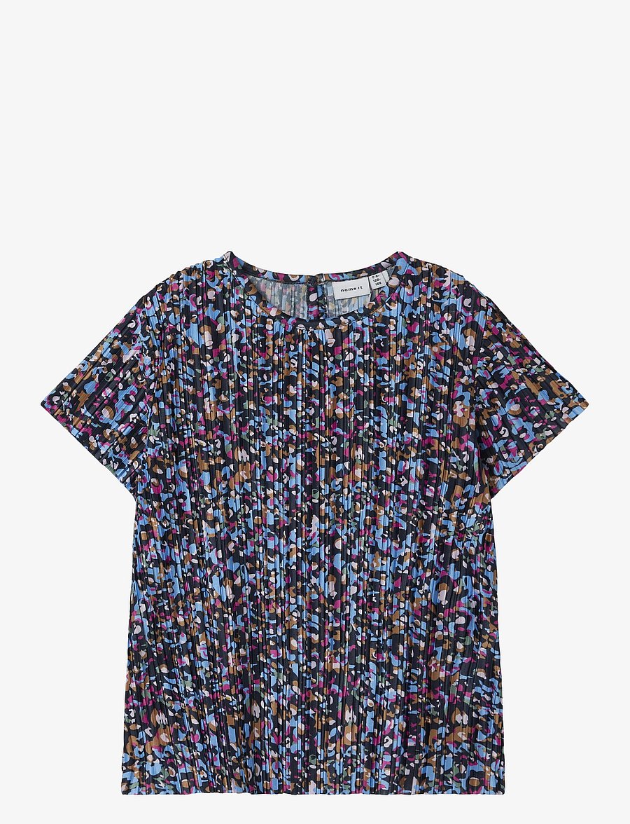 name it - NKFNIPLEAT SS TOP - t-shirts à manches courtes - silver lake blue - 1