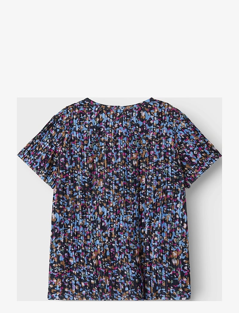 name it - NKFNIPLEAT SS TOP - lühikeste varrukatega t-särgid - silver lake blue - 2