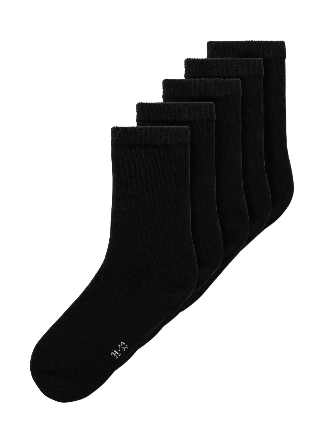 name it Nknsock 5P Solid Noos, 19-21, Black, Sokker & Strømpebukser > Sokker, Børn