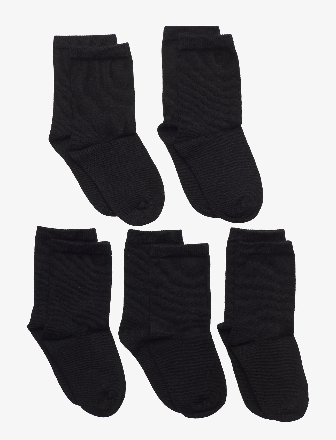 name it - NKNSOCK 5P SOLID NOOS - chaussettes - black - 1