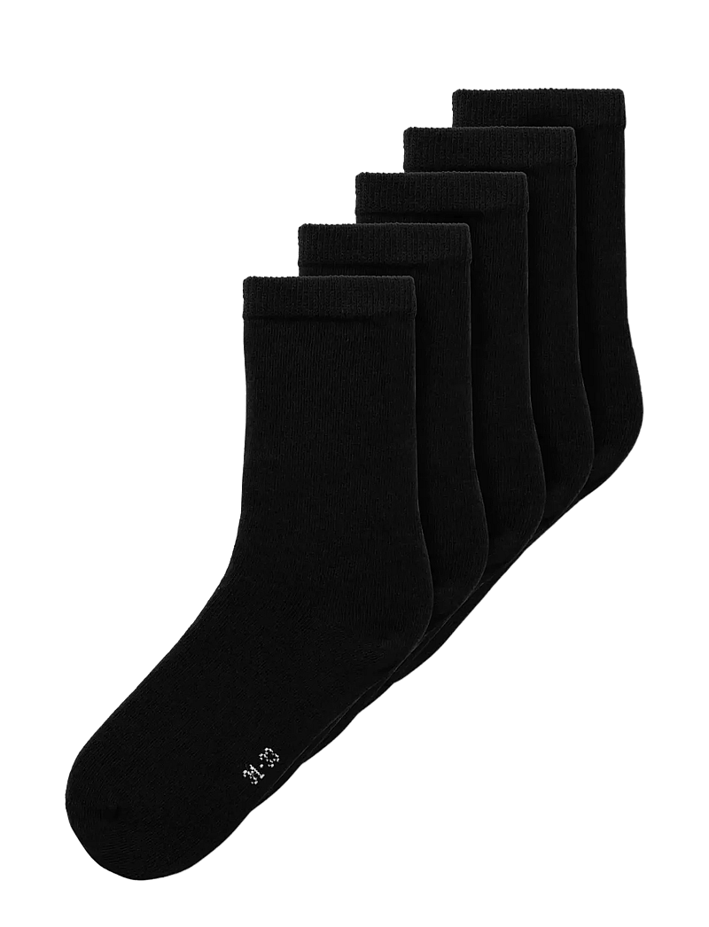 name it - NKNSOCK 5P SOLID NOOS - strumpor - black - 0