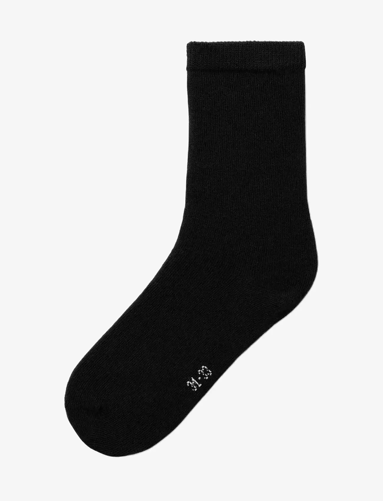 name it - NKNSOCK 5P SOLID NOOS - herbstliche kleidung - black - 1