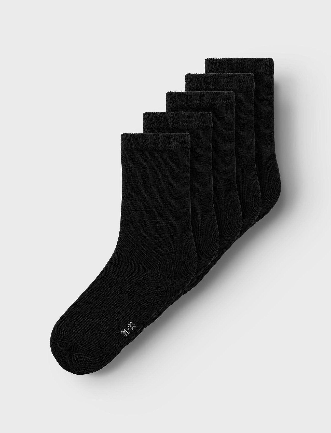 name it - NKNSOCK 5P SOLID NOOS - chaussettes - black - 0