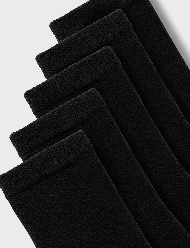 name it - NKNSOCK 5P SOLID NOOS - strumpor - black - 2