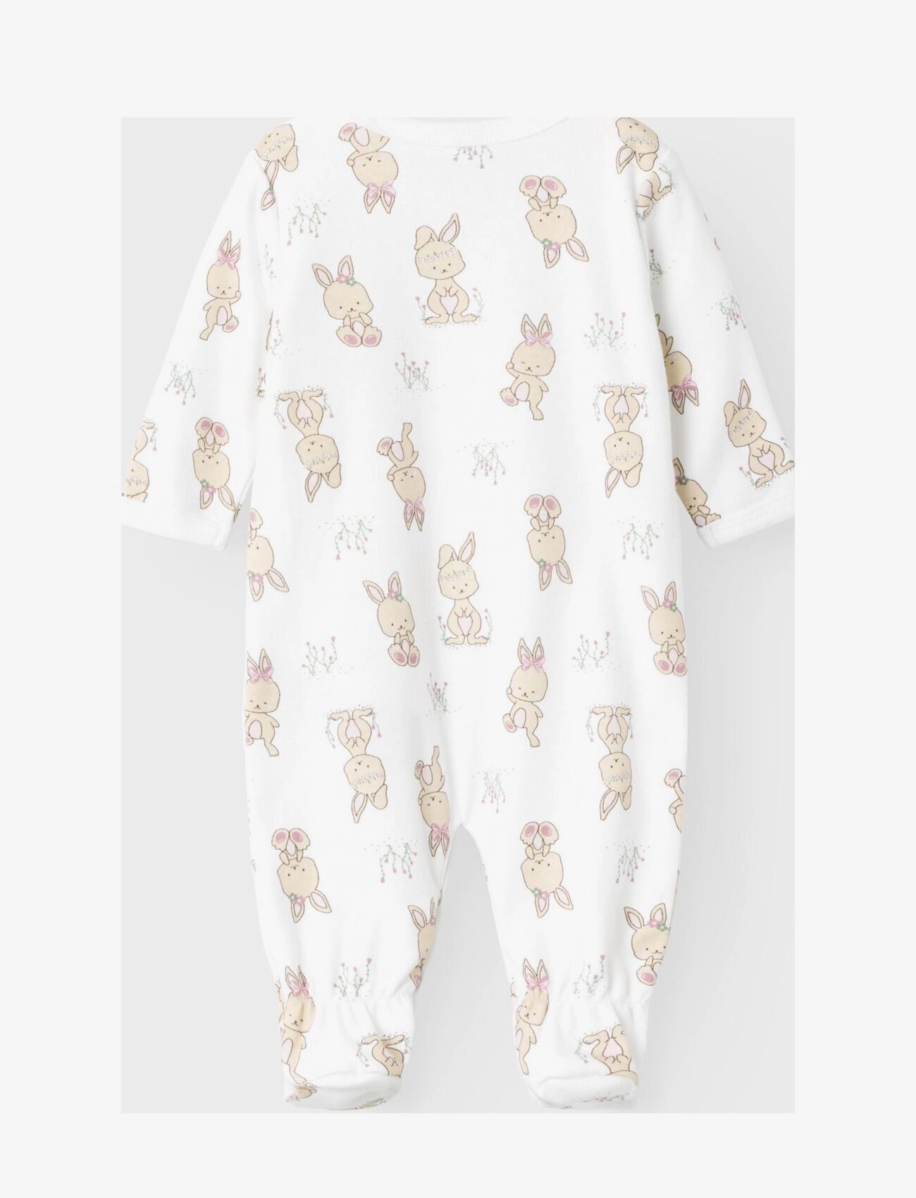 name it - NBFNIGHTSUIT W/F RABBIT NOOS - bright white - 1