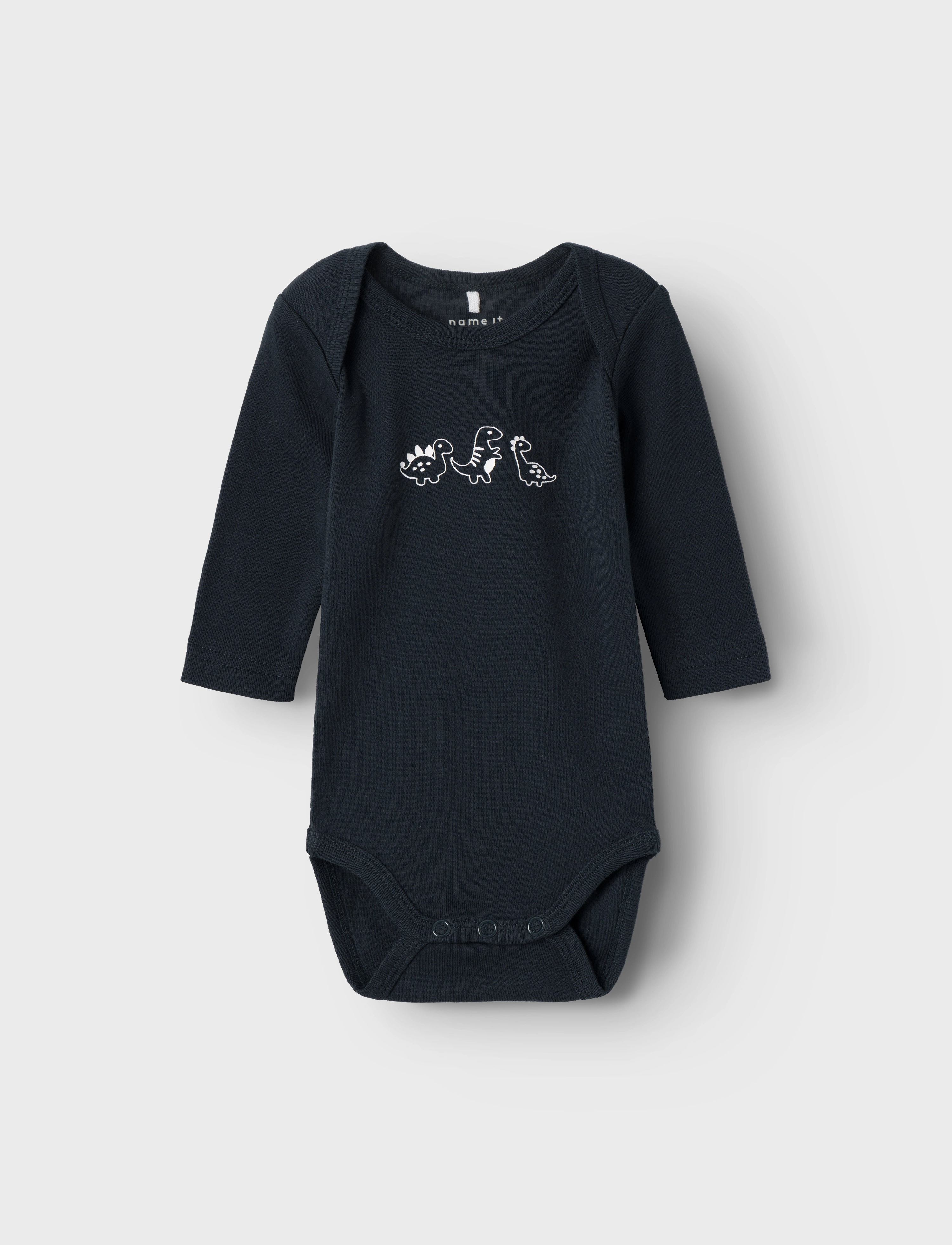 name it - NBMBODY 2P LS BRIGHT WHITE DINO NOOS - bright white - 3