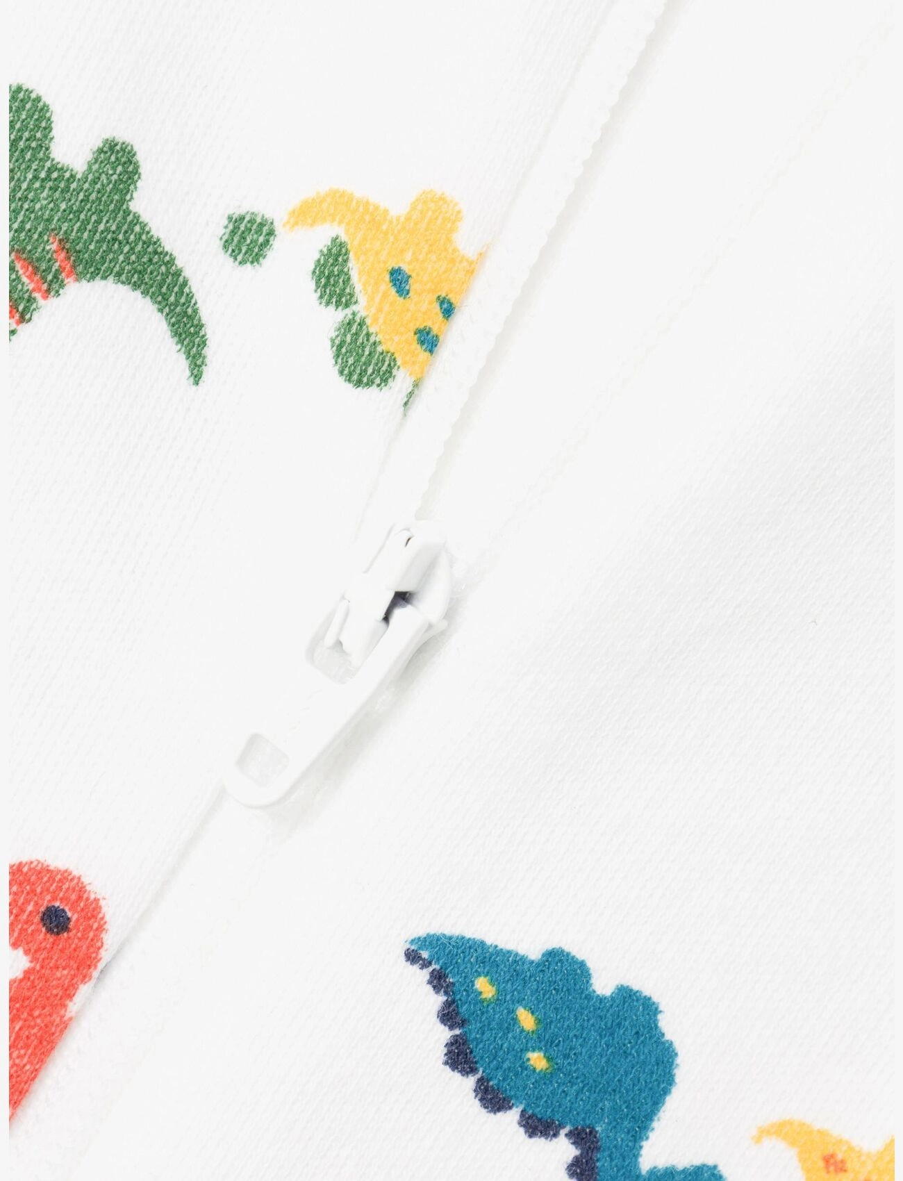 name it - NBMNIGHTSUIT ZIP BRIGHT WHITE DINO - bright white - 4