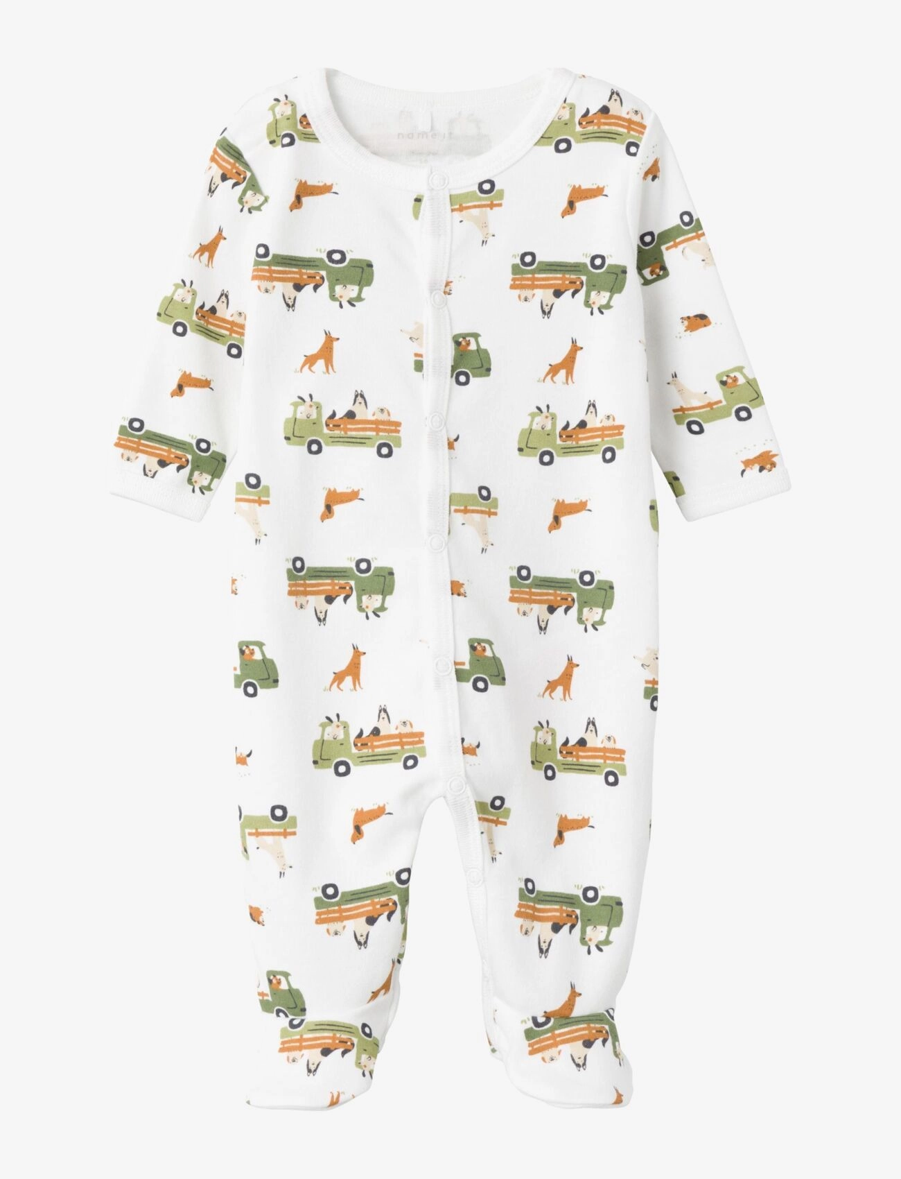 name it - NBMNIGHTSUIT W/F DOG NOOS - bright white - 1
