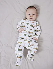 name it - NBMNIGHTSUIT W/F DOG NOOS - sleeping overalls - bright white - 2