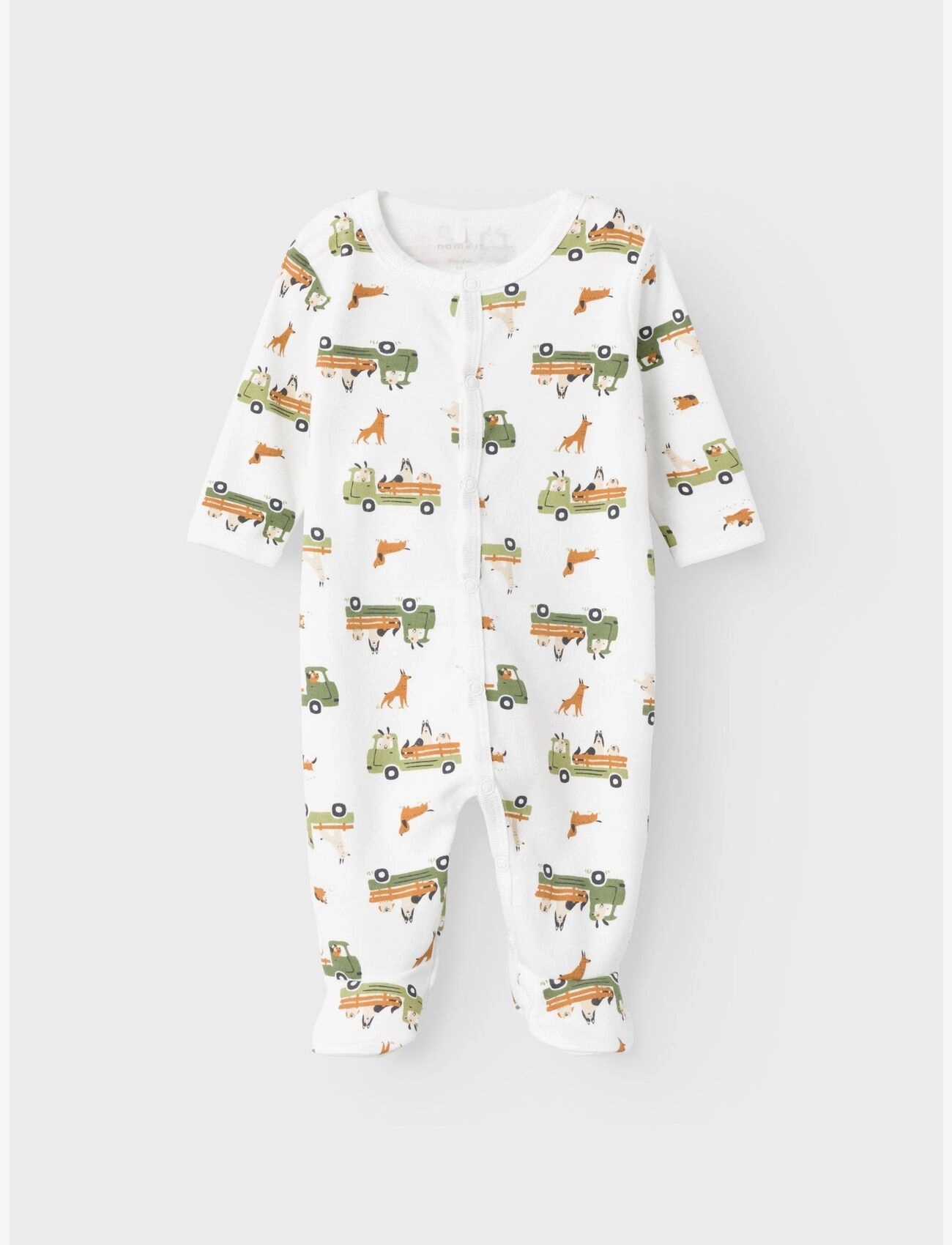 name it - NBMNIGHTSUIT W/F DOG NOOS - bright white - 3