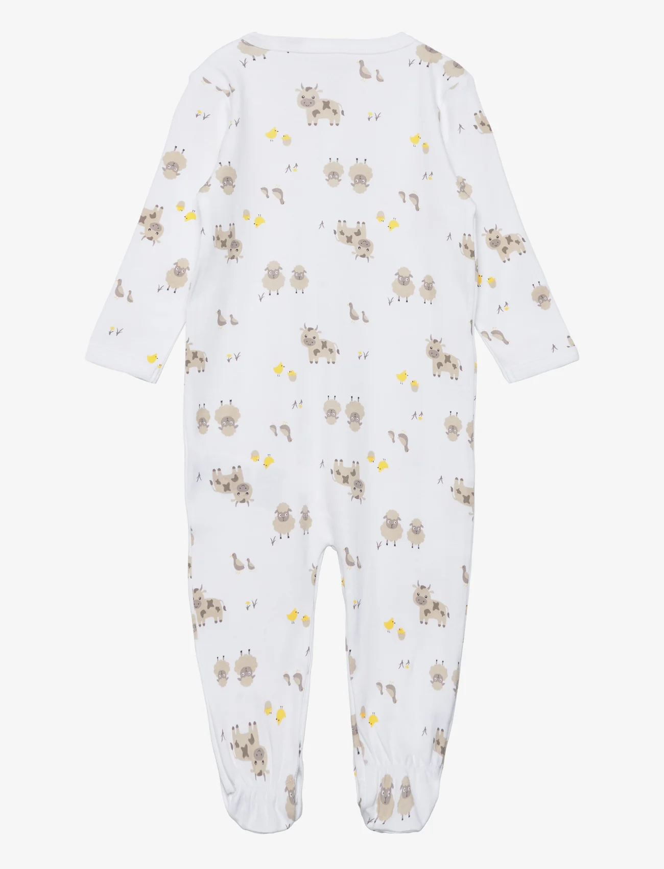 name it - NBNNIGHTSUIT W/F FARM ANIMALS NOOS - natdragter - bright white - 1