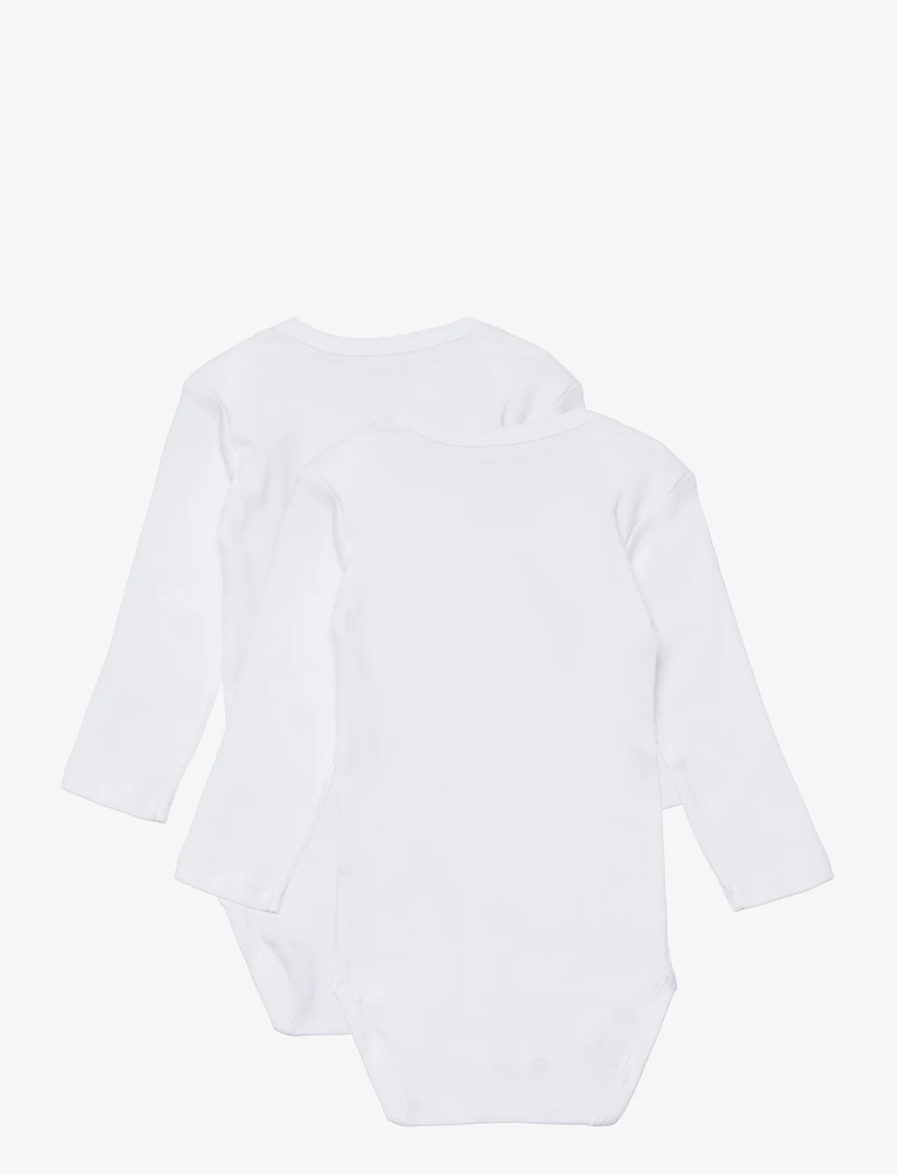 name it - NBNBODY 2P LS SOLID WHITE NOOS - pitkähihaiset - bright white - 1