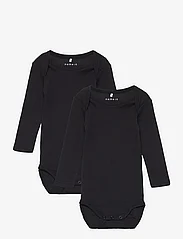 name it - NBNBODY 2P LS SOLID BLACK NOOS - långärmade - black - 0