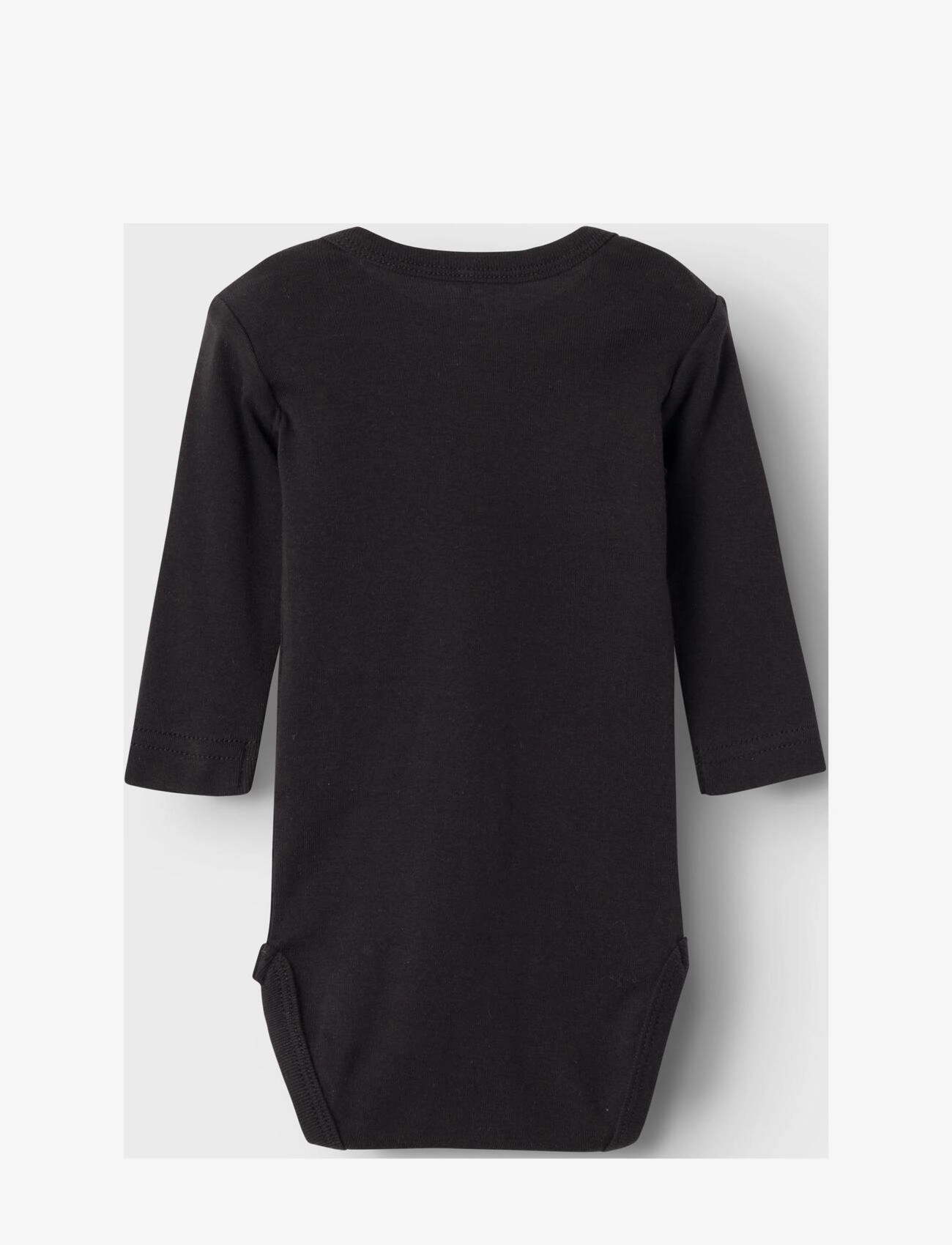name it - NBNBODY 2P LS SOLID BLACK NOOS - långärmade - black - 2