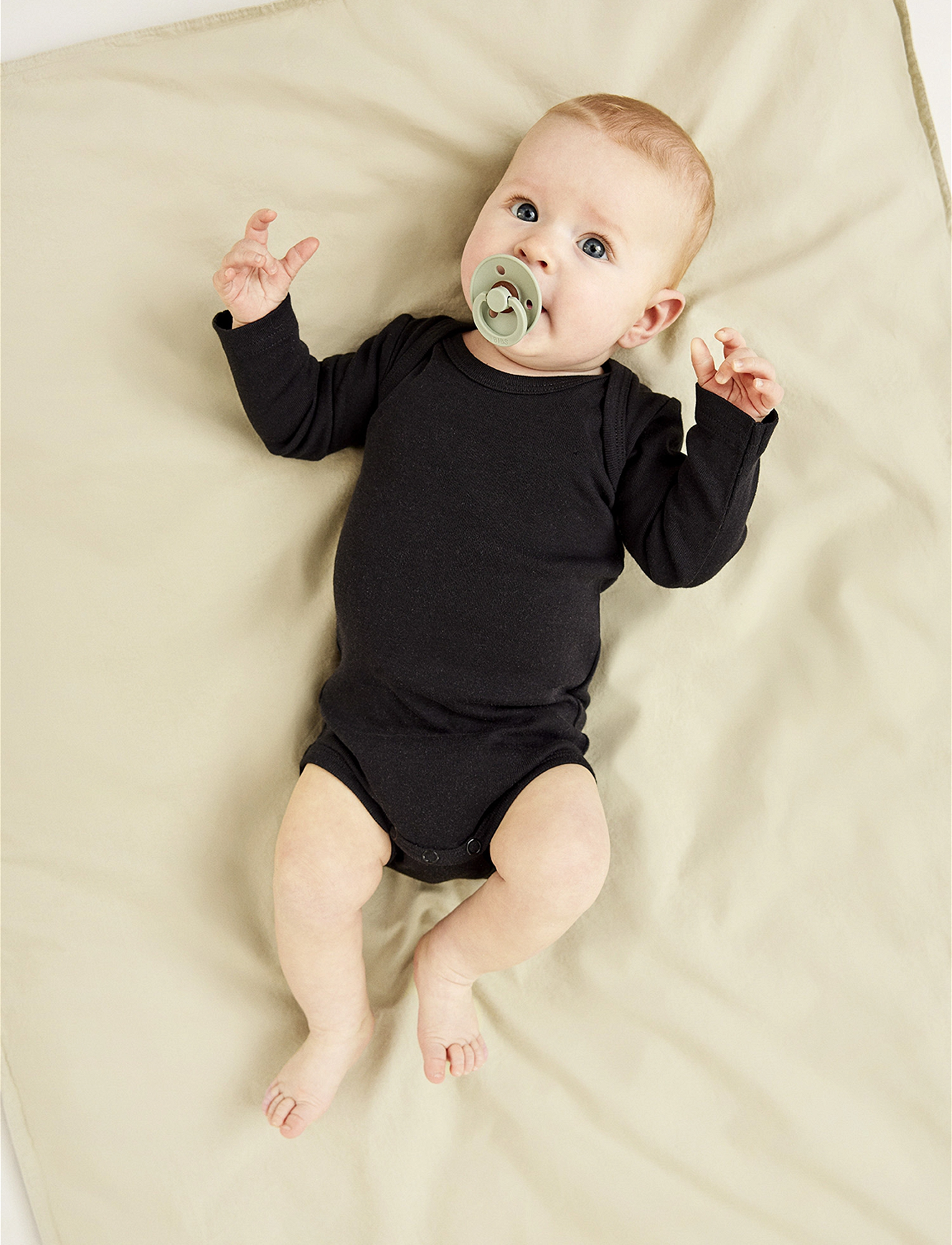 name it - NBNBODY 2P LS SOLID BLACK NOOS - långärmade - black - 3