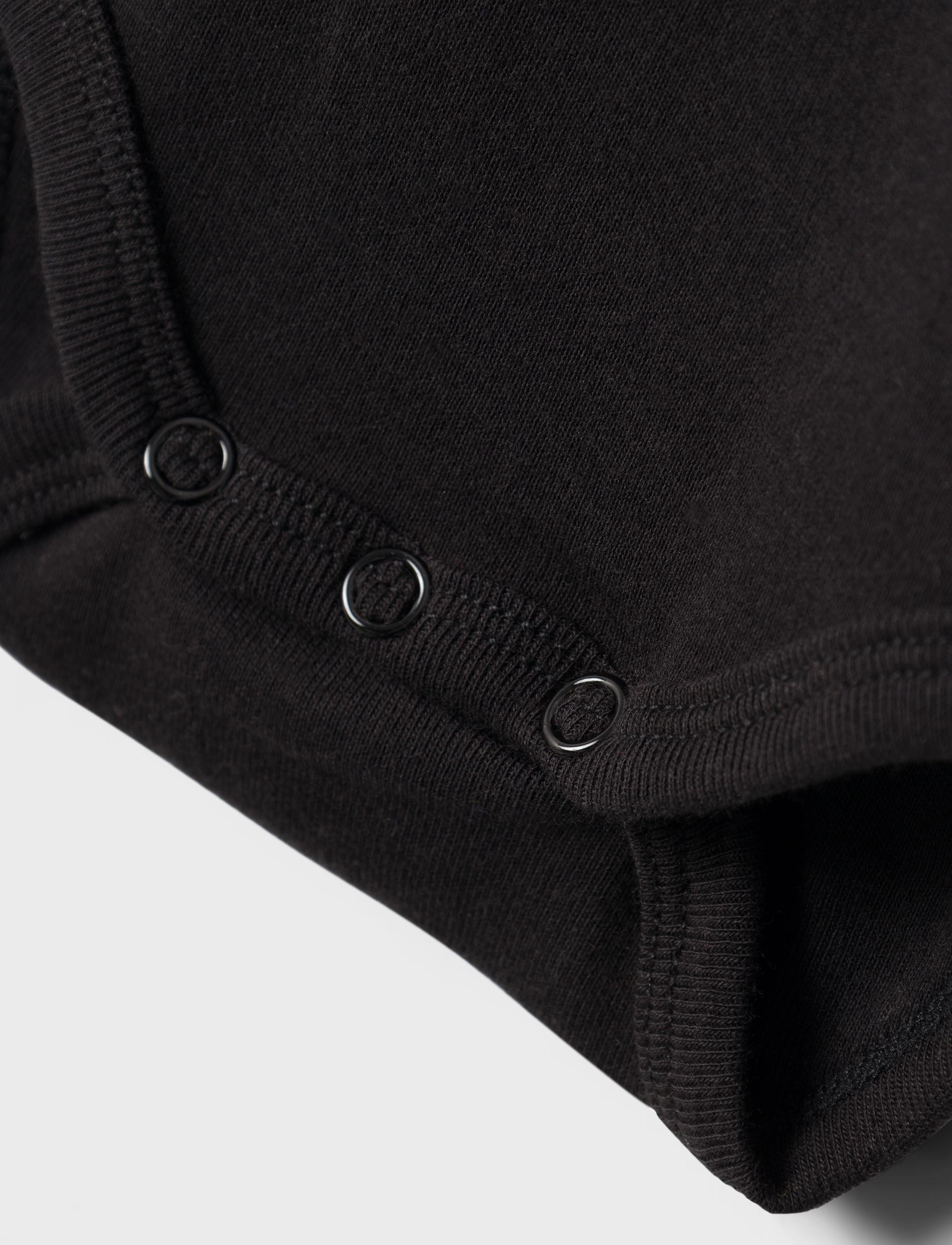 name it - NBNBODY 2P LS SOLID BLACK NOOS - långärmade - black - 5