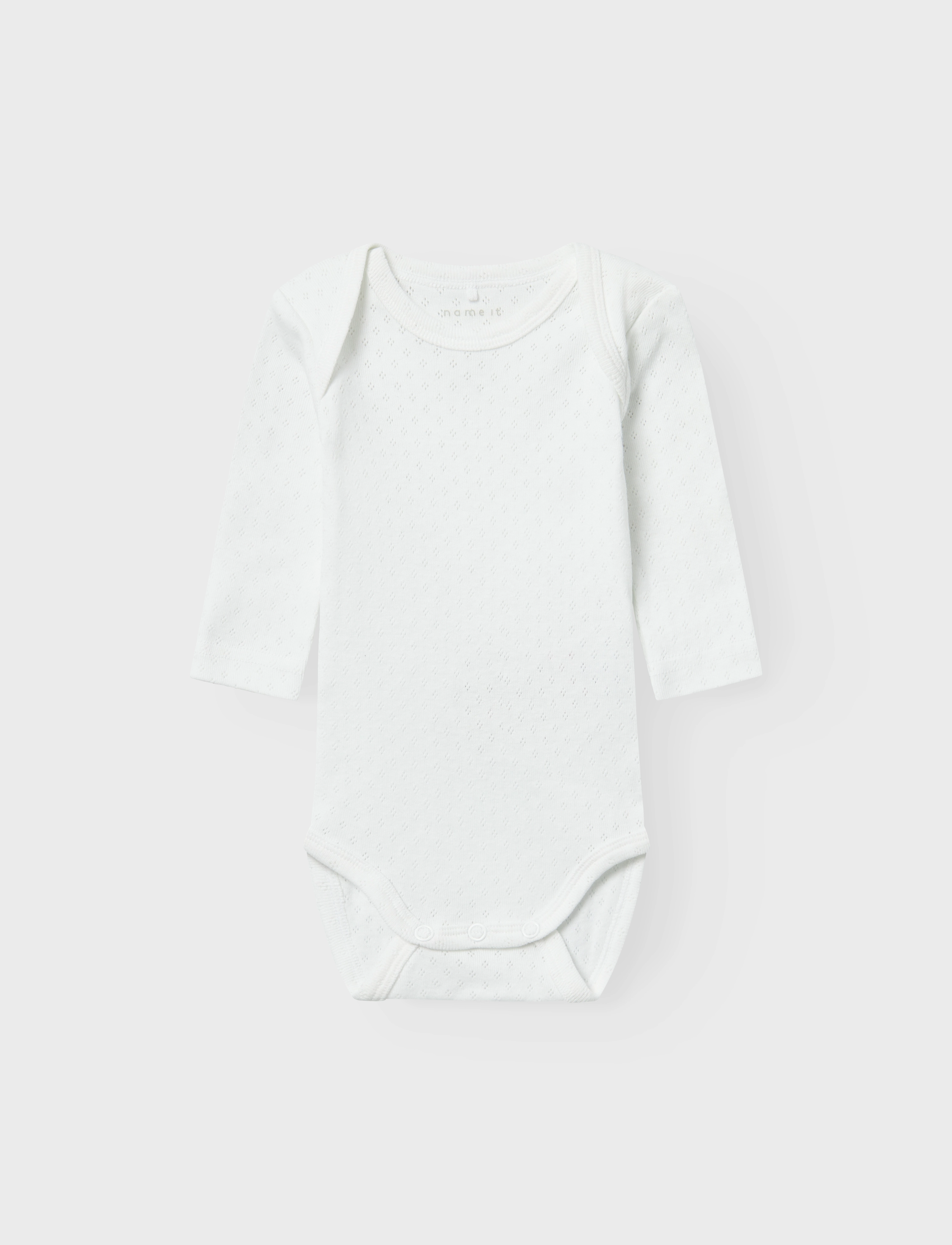 name it - NBFBODY 2P LS WHITE NEEDLEDROP NOOS - bright white - 4