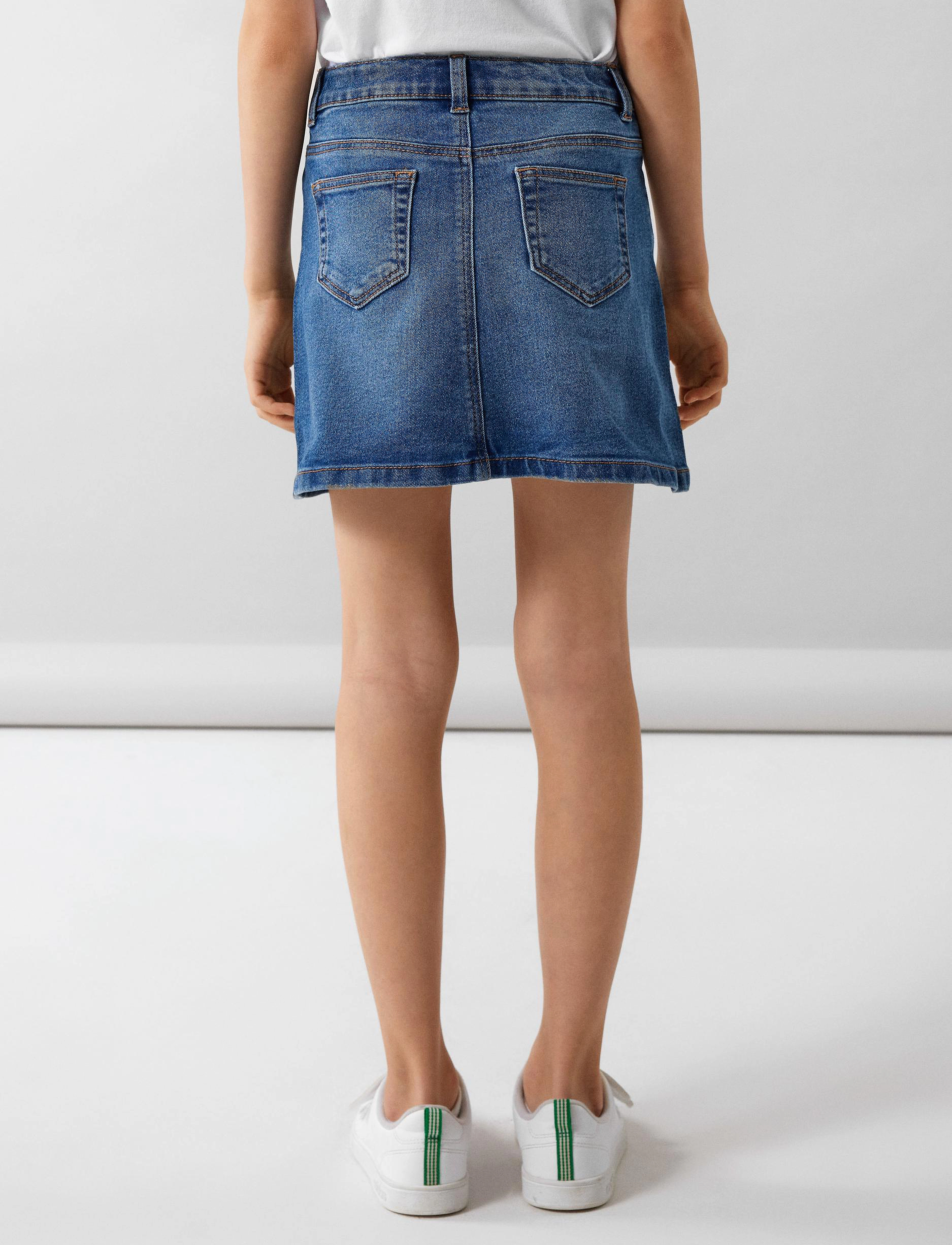 name it - NKFDIANA  A SHAPE DNM SKIRT 4311-IO NOOS - medium blue denim - 3