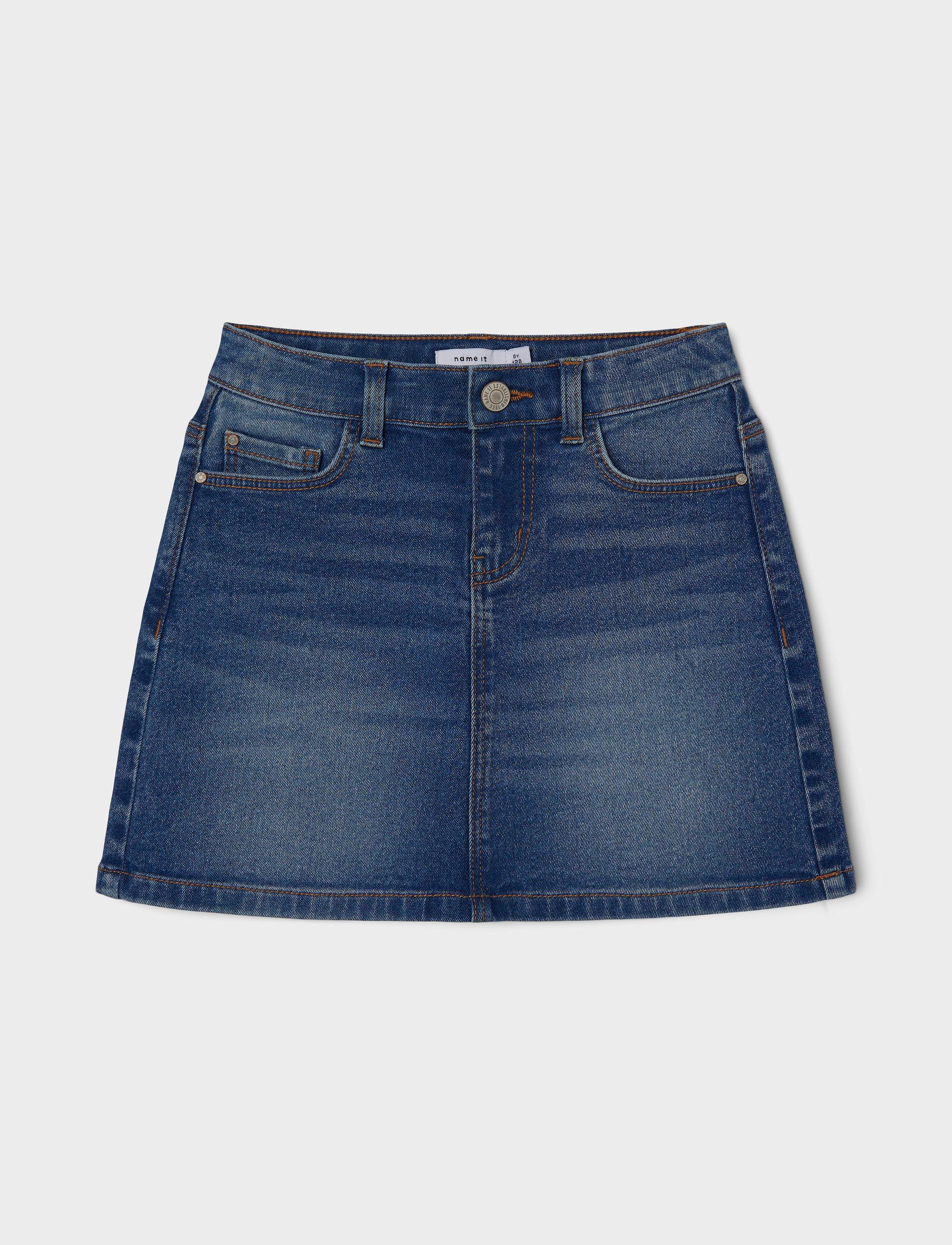 name it - NKFDIANA  A SHAPE DNM SKIRT 4311-IO NOOS - medium blue denim - 4