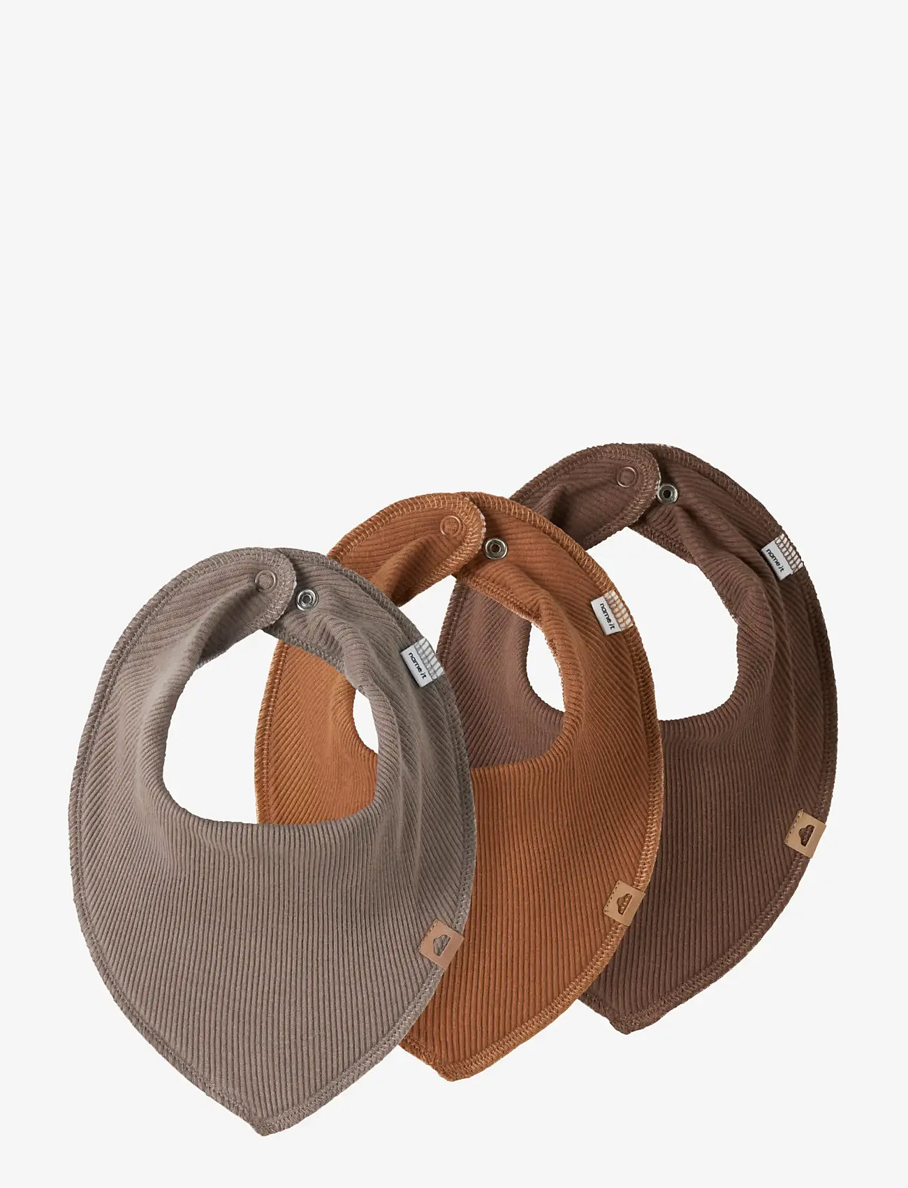 name it - NBNYVETTI 3P SCARF BIB NOOS - hagesmække uden ærmer - mustang - 0