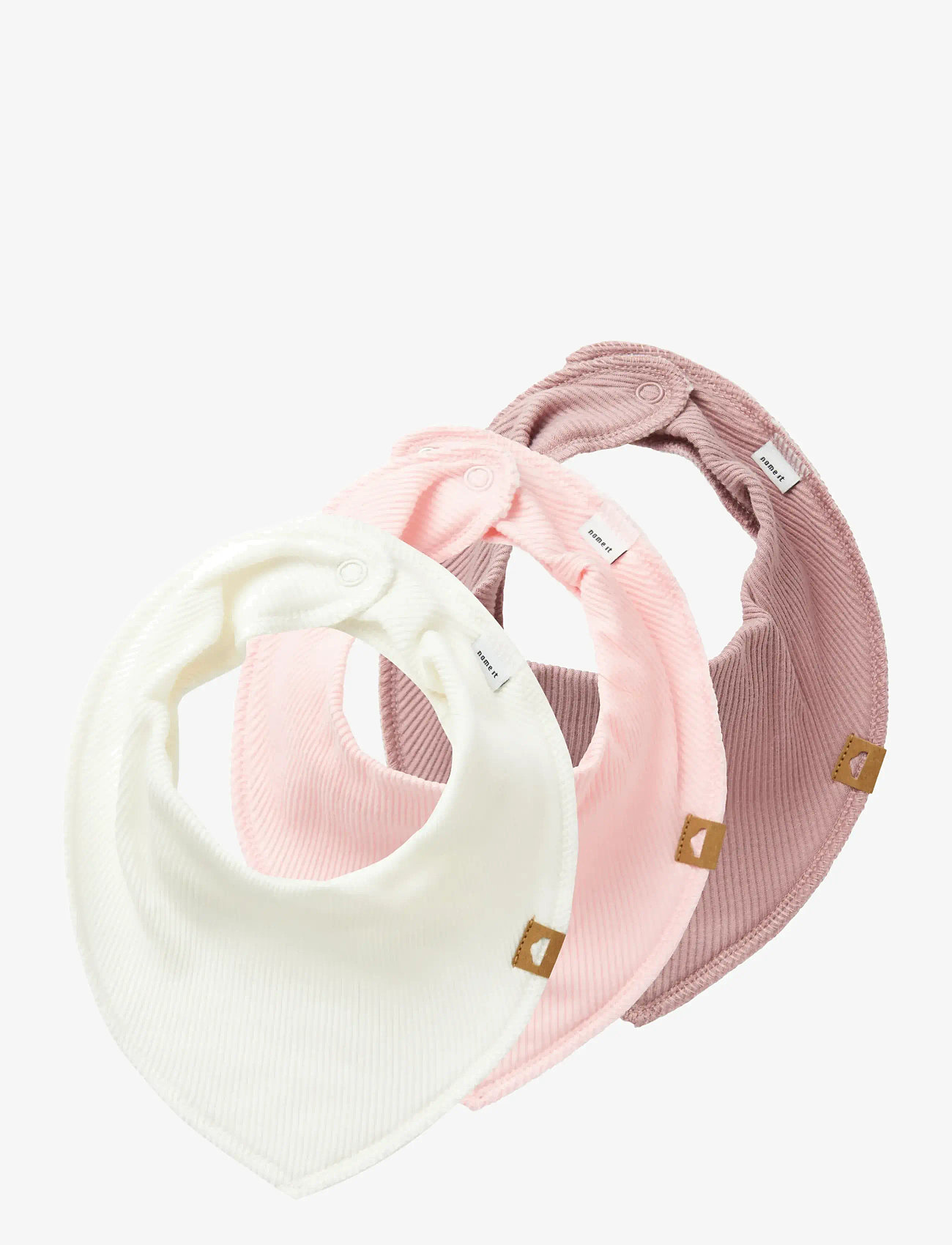 name it - NBNYVETTI 3P SCARF BIB NOOS - varrukateta pudipõlled - parfait pink - 1