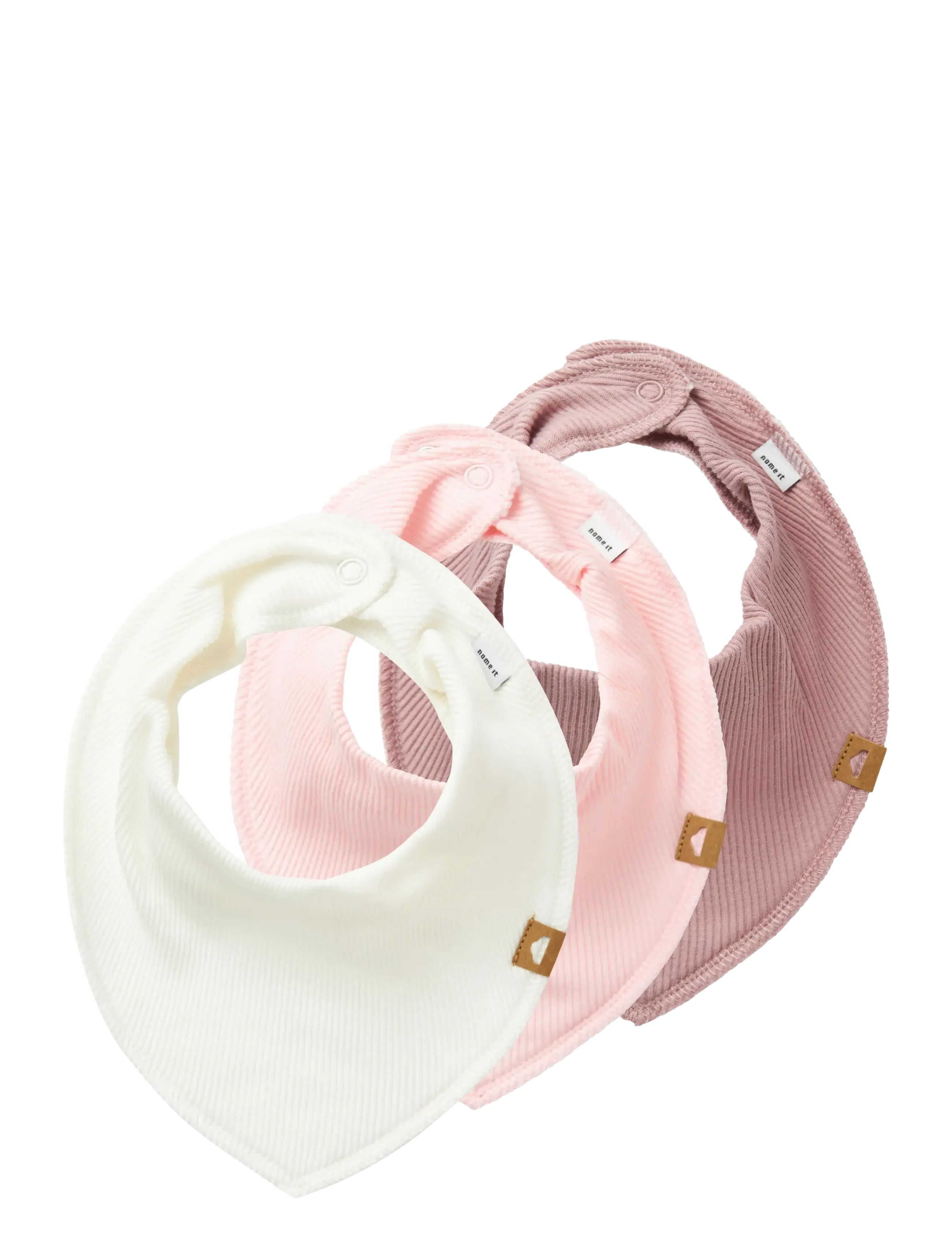 name it NBNYVETTI 3P SCARF BIB NOOS - Babyprodukte - PARFAIT PINK / pink/rose