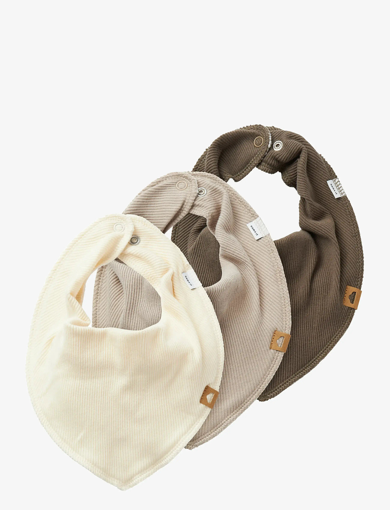 name it - NBNYVETTI 3P SCARF BIB NOOS - Śliniaki bez rękawów - pure cashmere - 0