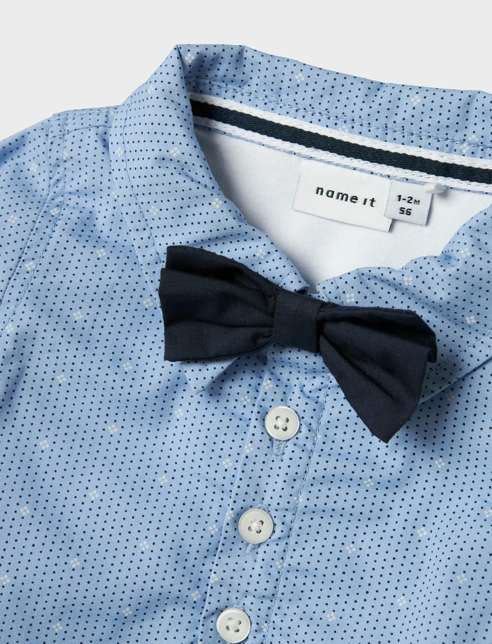 name it - NBMRIZA SHIRTBODY R - langærmede bodyer - serenity - 1