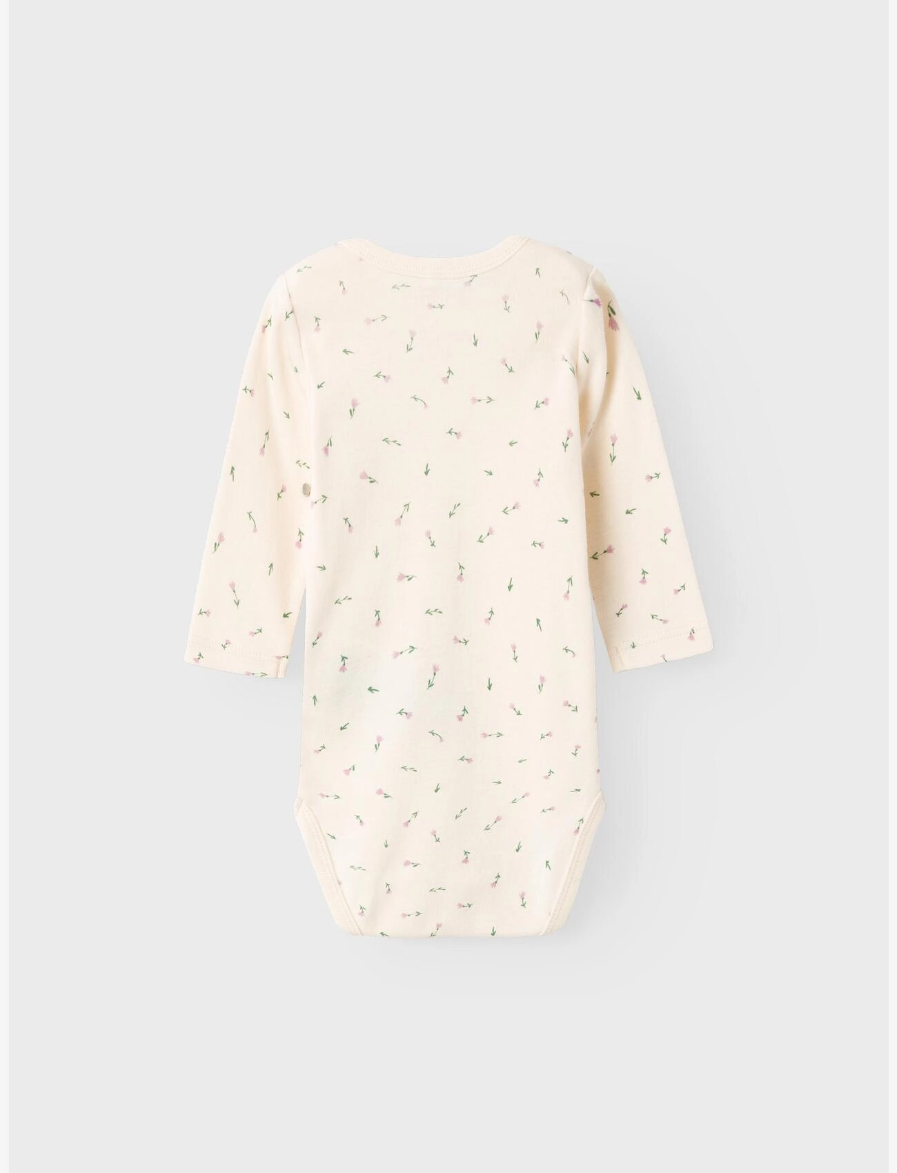 name it - NBFBODY 2P LS BUTTERCREAM FLORAL NOOS - buttercream - 2