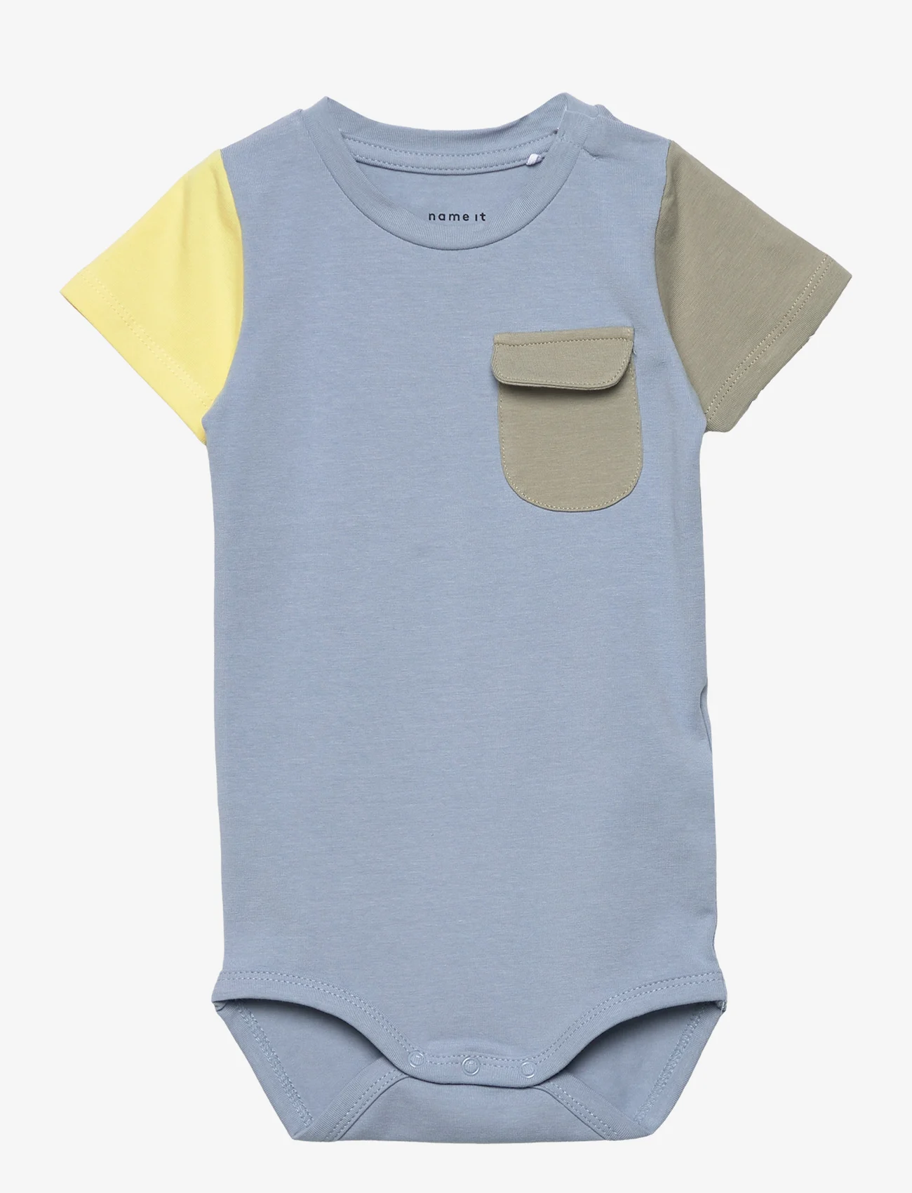 name it - NBMHON SS BODY - short-sleeved - dusty blue - 0