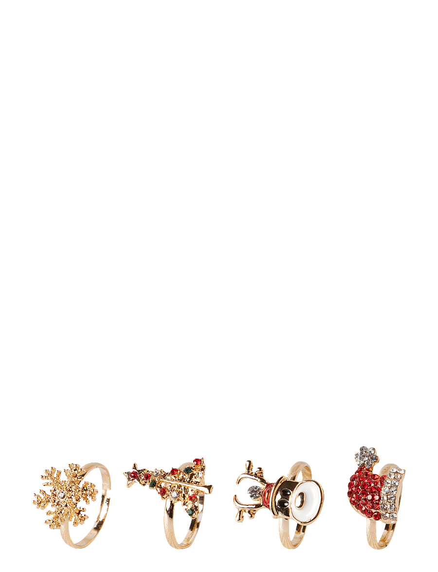 name it - NKFACC-OMARY 4P RINGBOX - ringe - gold colour - 0