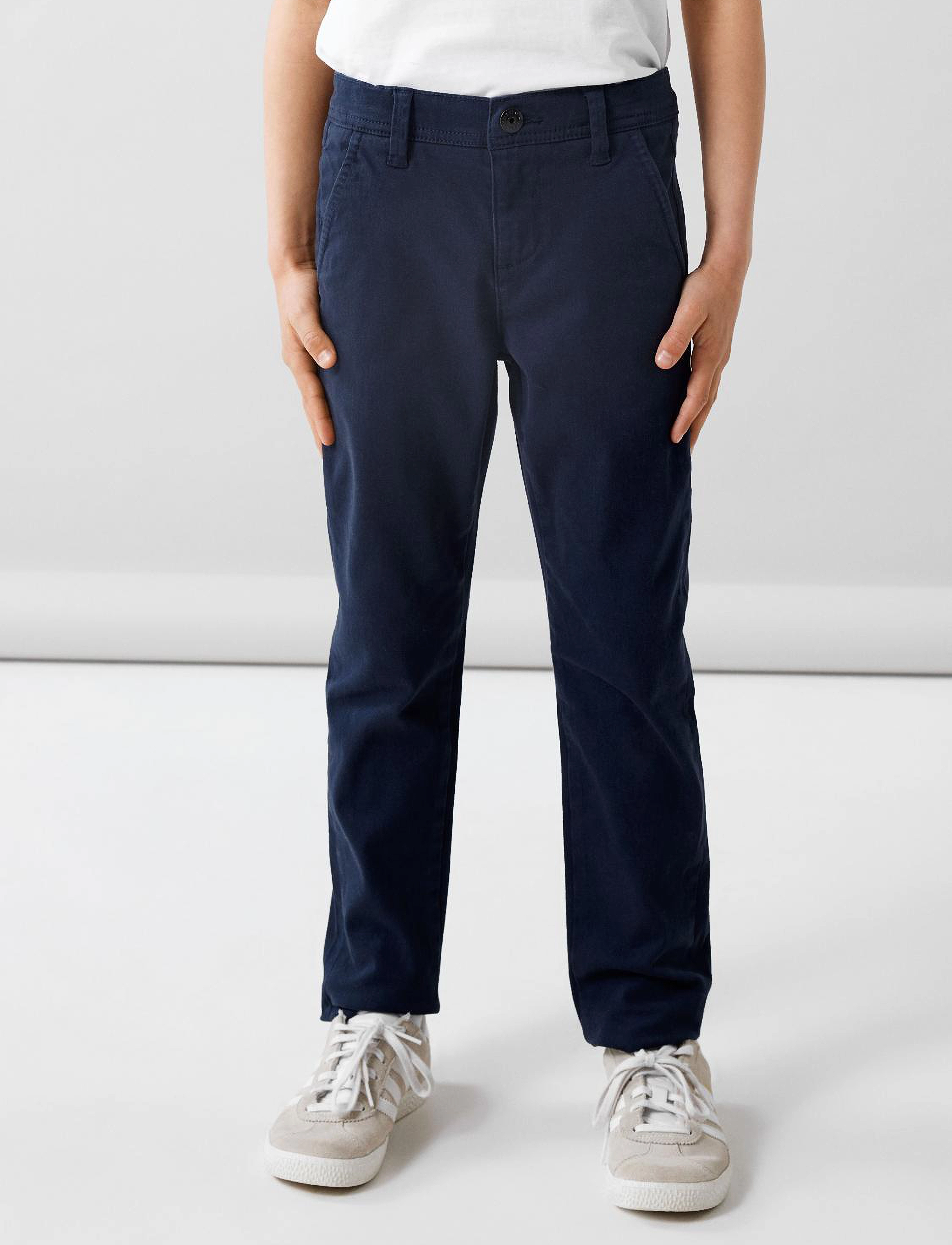 name it - NKMSILAS XSL CHINO TWI PANT 2222-DR NOOS - dark sapphire - 4