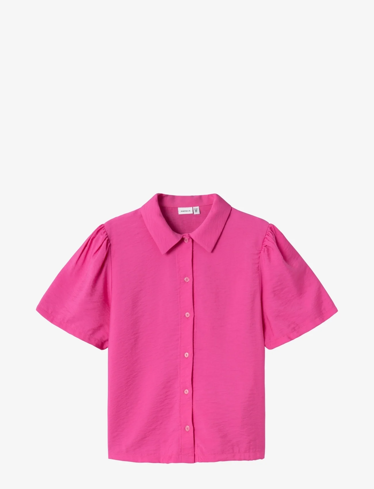 name it - NKFDUANJA SS SHIRT - overhemden met korte mouwen - raspberry rose - 0