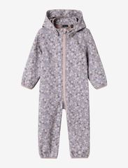 name it - NBFALFA08 SOFTSHELL SUIT SMALL FLOWER FO - softshell kombed - deauville mauve - 0