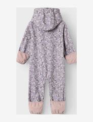 name it - NBFALFA08 SOFTSHELL SUIT SMALL FLOWER FO - softshell coveralls - deauville mauve - 2