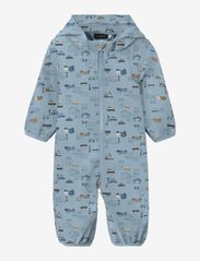 name it - NBMALFA08 SOFTSHELL SUIT SMALL CITY FO - softshell coveralls - celestial blue - 0