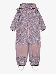 name it - NMFALFA08 SOFTSHELL SUIT SMALL FLOWER FO - softshelloveraller - deauville mauve - 0