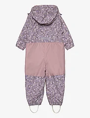 name it - NMFALFA08 SOFTSHELL SUIT SMALL FLOWER FO - softshell kombed - deauville mauve - 1