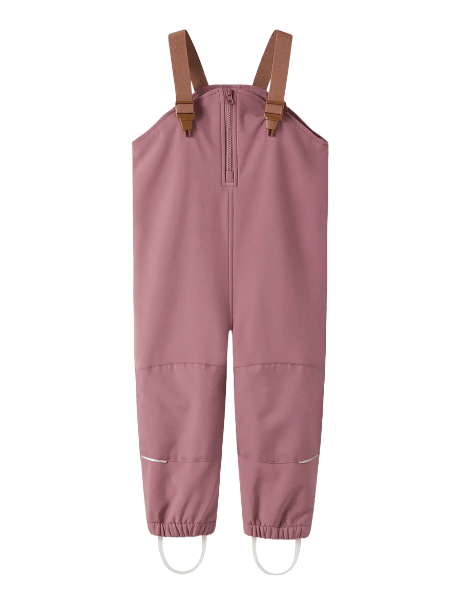 name it - NMNALFA08 SOFTSHELL BIB PANT SOLID FO - sofshell-hosen - wistful mauve - 0