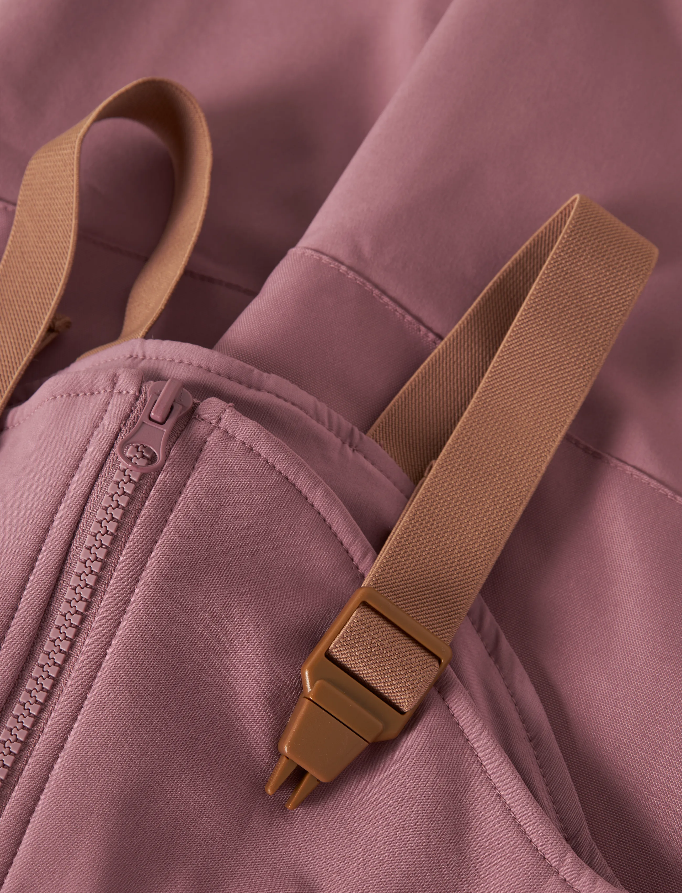 name it - NMNALFA08 SOFTSHELL BIB PANT SOLID FO - sofshell-hosen - wistful mauve - 3