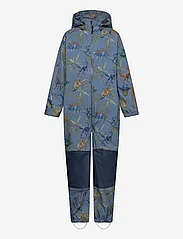 name it - NMMALFA08 SOFTSHELL SUIT AOP FO NOOS - softshell-overalls - coronet blue - 0