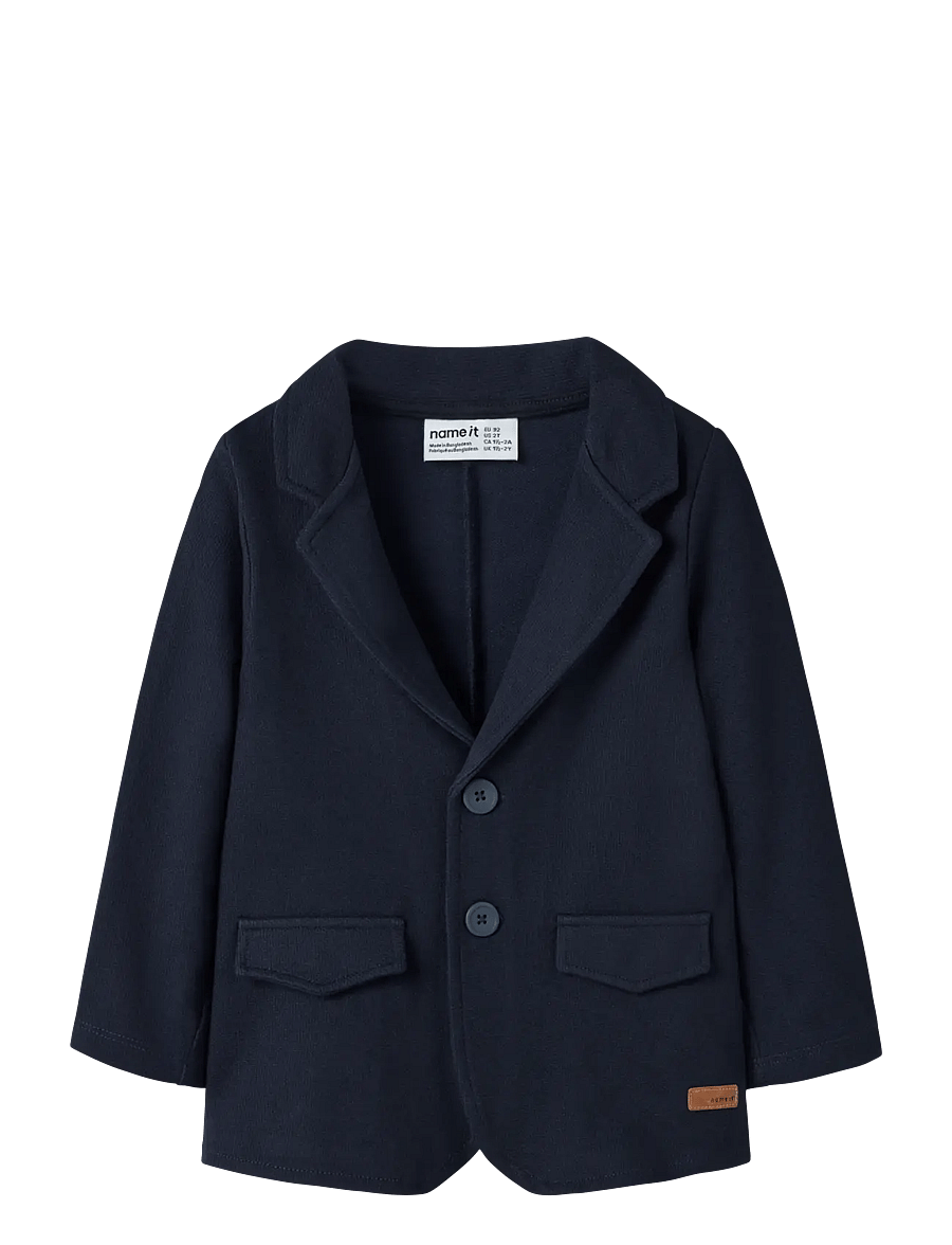 name it - NMMROBINO SWEAT BLAZER UNB - navy blazer - 0
