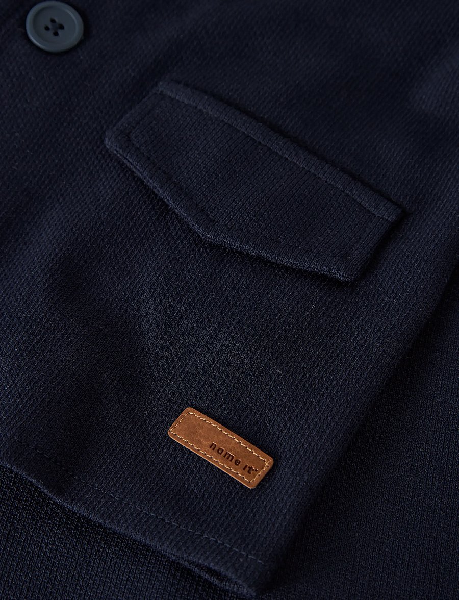 name it - NMMROBINO SWEAT BLAZER UNB - navy blazer - 2
