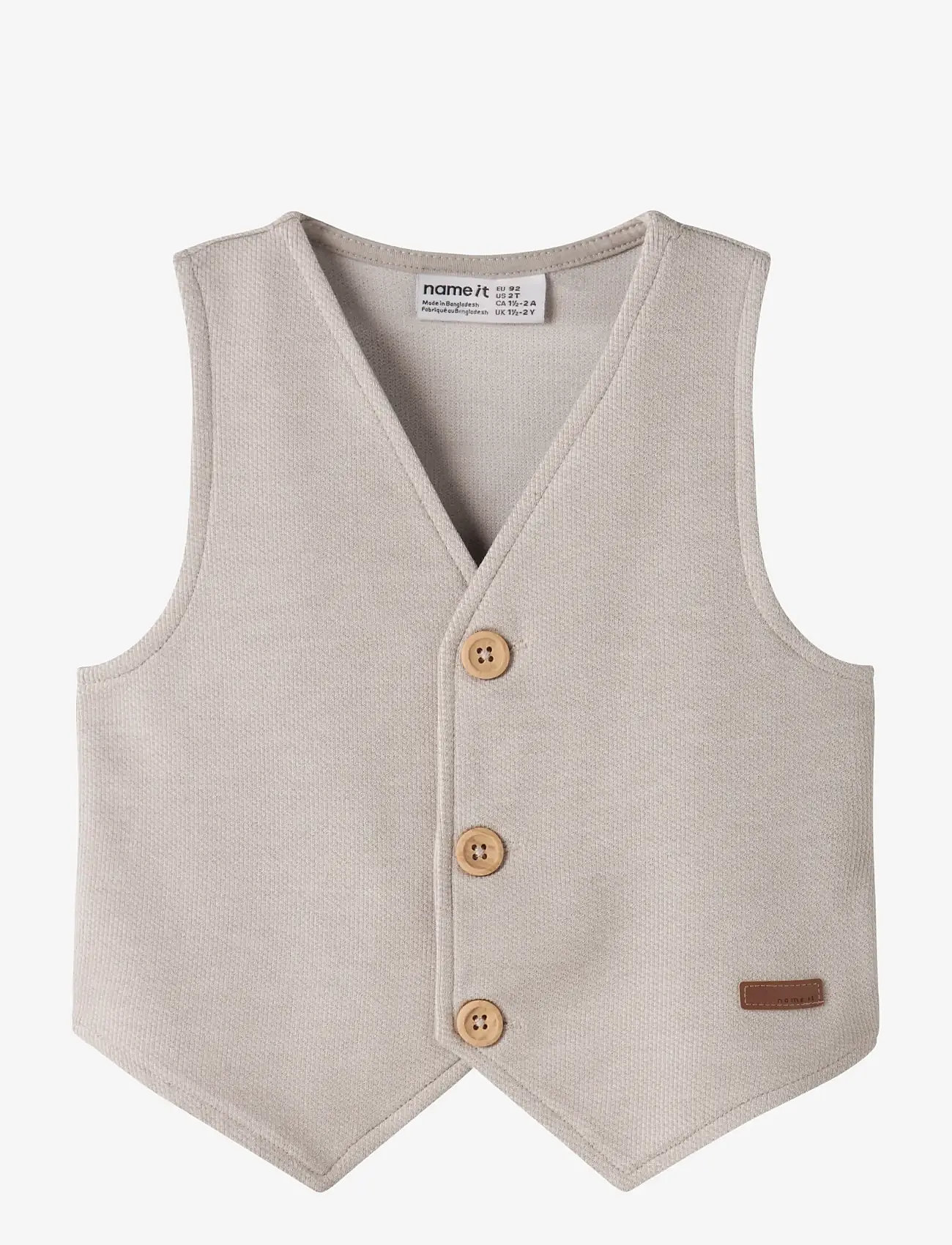 name it - NMMROBINO VEST UNB - veste - chateau gray - 0
