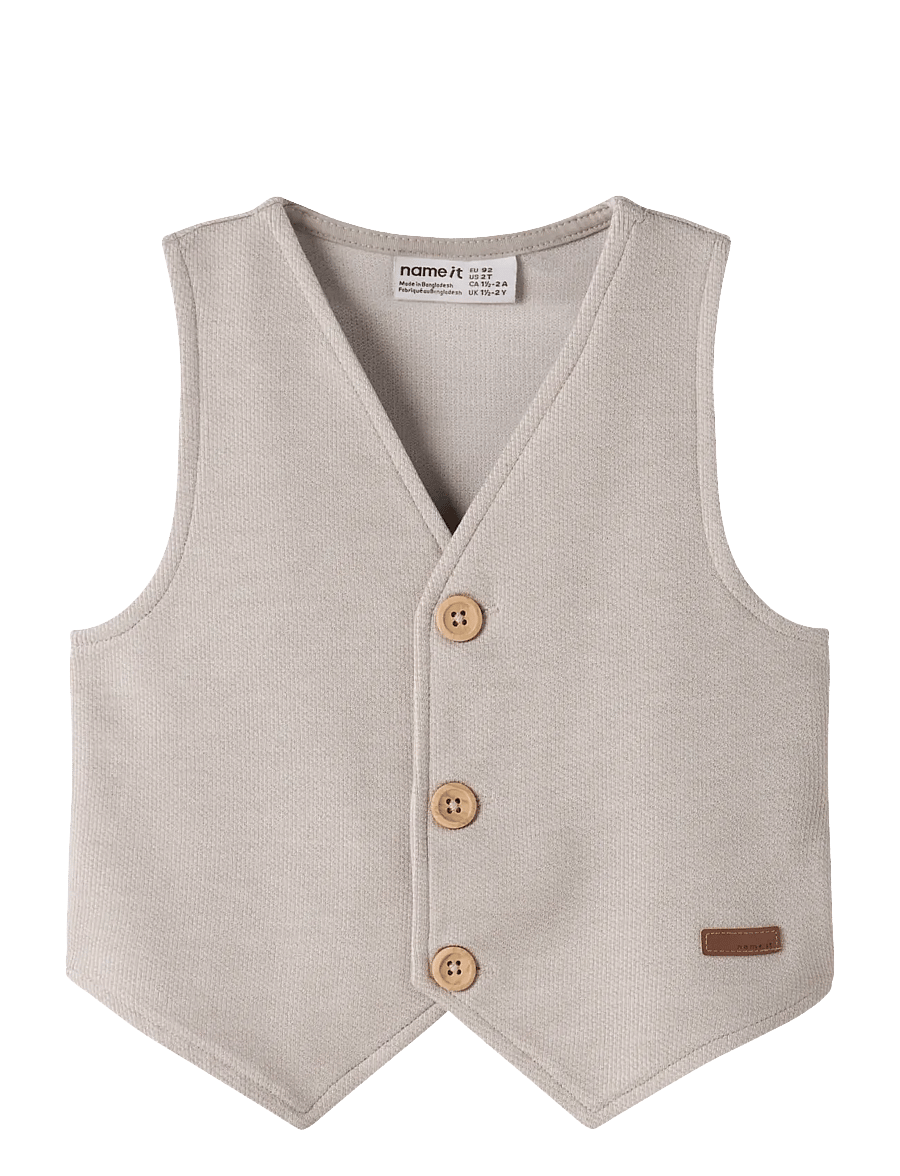 name it - NMMROBINO VEST UNB - westen - chateau gray - 0