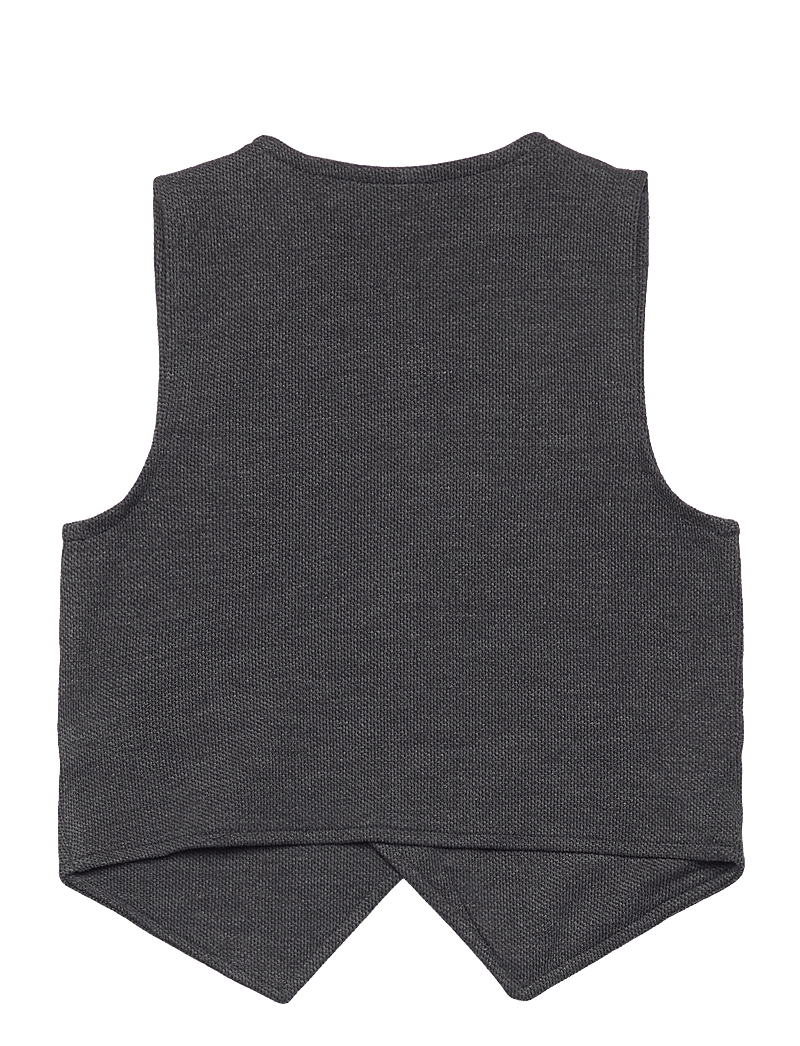 name it - NMMROBINO VEST UNB - westen - dark grey melange - 1